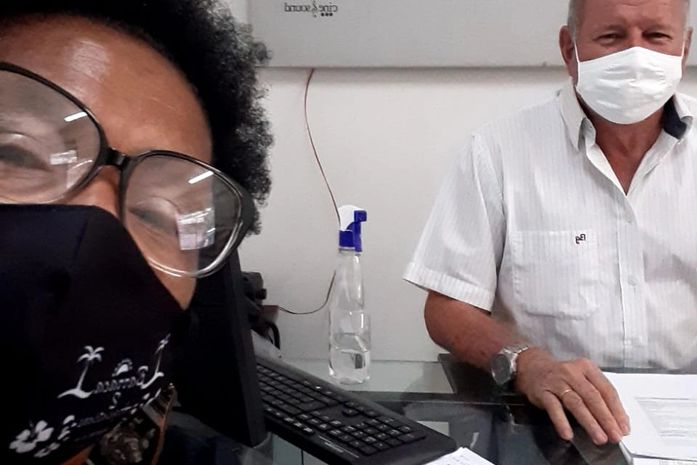 Vim aqui só para te receber-disse Augusto César,presidente do IZP.