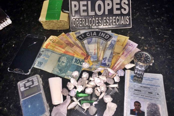 Polícia apreende droga na cidade de São Miguel dos Campos