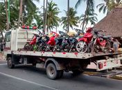 Motocicletas apreendidas durante operação conjunta da Oplit e SMTT 