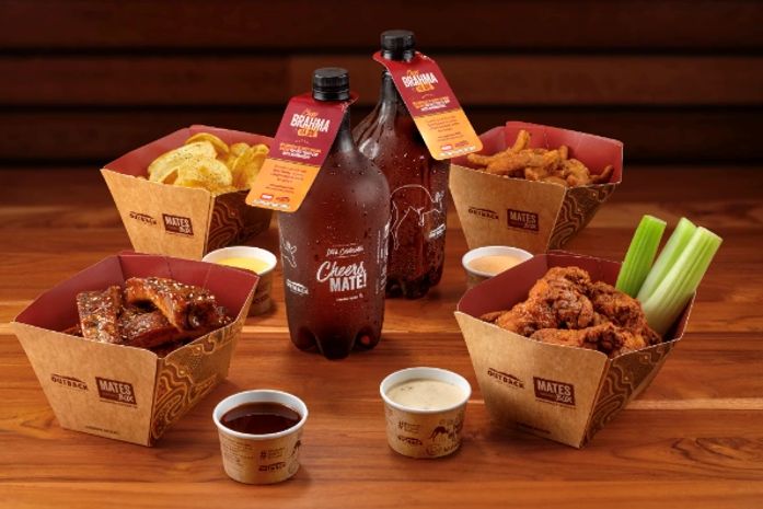 Outback e Brahma entram na torcida e lançam refil de chopp e aperitivos à vontade