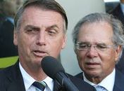 Jair Bolsonaro e o ministro da Economia, Paulo Guedes