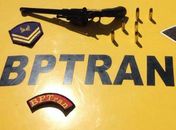 Revólver foi apreendido com dupla na orla da Ponta Verde