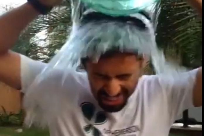 Rodrigo Cunha e o balde de gelo