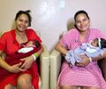 Irmãs dão à luz quase ao mesmo tempo e emocionam família no HRCRM