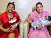 Irmãs dão à luz quase ao mesmo tempo e emocionam família no HRCRM