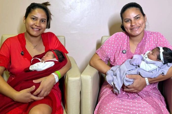 Irmãs dão à luz quase ao mesmo tempo e emocionam família no HRCRM