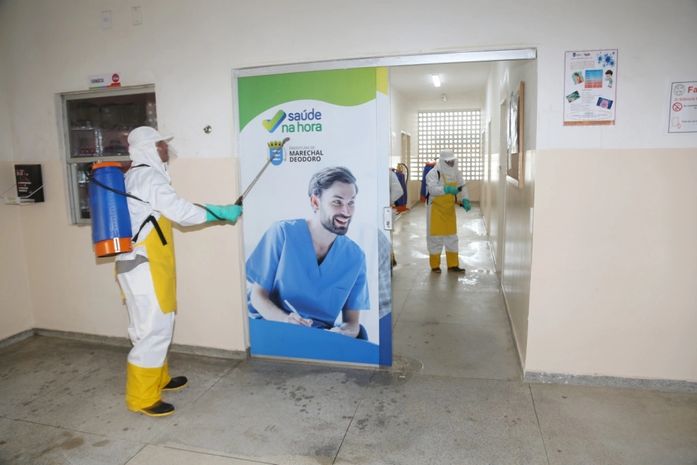Coronavírus: Prefeitura realiza higienização em Unidades de Saúde do município