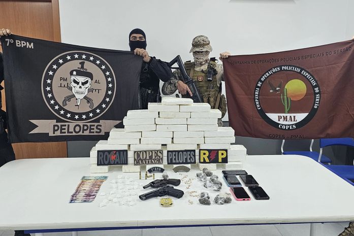 Prejuízo de R$ 1,4 milhão: operação prende 5 e apreende mais de 40kg de drogas no Sertão de AL