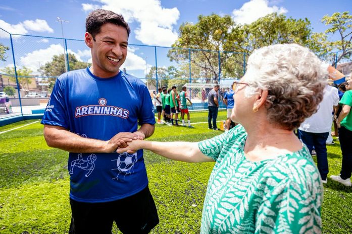 “Maceió vai ganhar 60 areninhas em um investimento inédito no esporte e no lazer de nossa cidade”, afirma Rodrigo Cunha