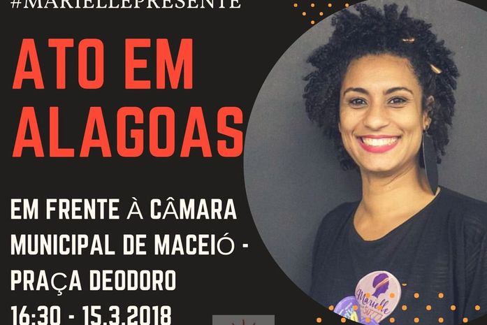 Ato contra a morte de vereadora do PSOL é marcado para hoje em Maceió