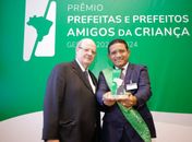 Presidente da Abrinq elogia indicadores de Palmeira dos Índios durante prêmio Prefeito Amigo da Criança