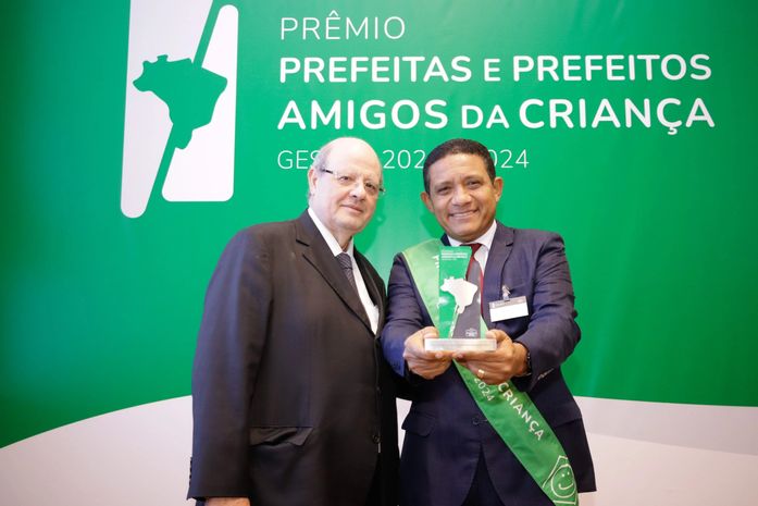 Presidente da Abrinq elogia indicadores de Palmeira dos Índios durante prêmio Prefeito Amigo da Criança