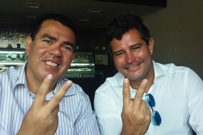 Dinho Leite e Maurício Quintella