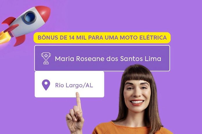 Energia em Dia: Alagoana é contemplada com prêmio extra no valor de R$ 14 mil para compra de uma moto elétrica