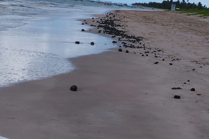 Manchas de óleo no litoral alagoano