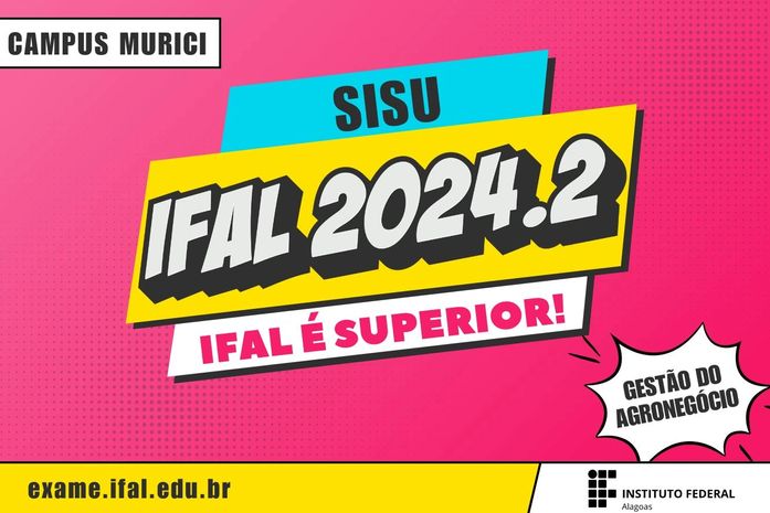 Ifal amplia prazo de Vestibular para curso superior de Gestão do Agronegócio