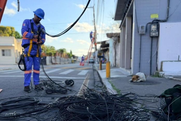 Ilumina conclui Poste Limpo e retira 8,5 toneladas de cabos inativos no Pontal da Barra