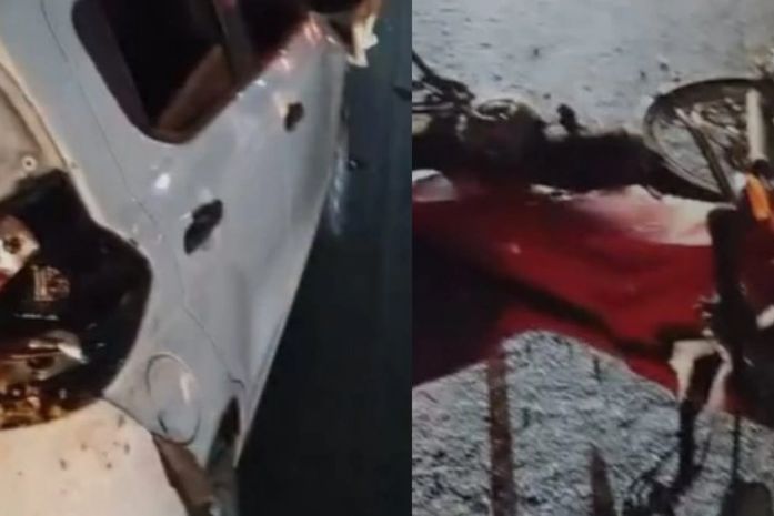 Motociclista sofre fratura após colisão entre carro e moto na parte alta de Maceió