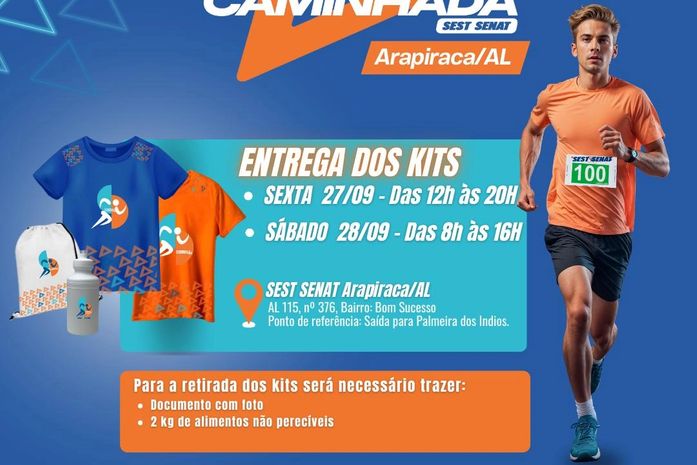 Corrida e Caminhada SEST SENAT no Lago da Perucaba em Arapiraca