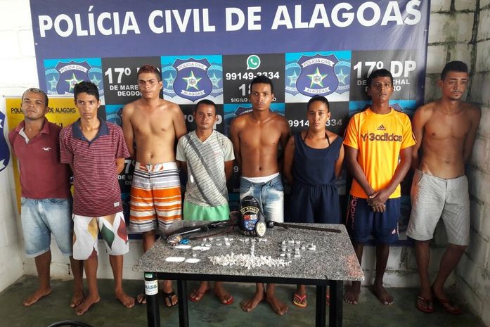 Operação entre PM e PC prende 8 pessoas em Marechal Deodoro