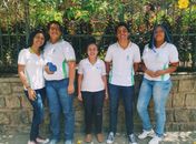 Deivid Nicolas , Maria Eduarda, Sâmara Silva e Severino Tenório todos estudantes do 3º ano do Ensino Médio e do curso técnico de Informática do IFAL/Viçosa criaram o English Talkers