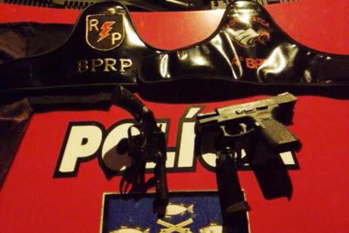 Armas de fogo apreendidas durante operação