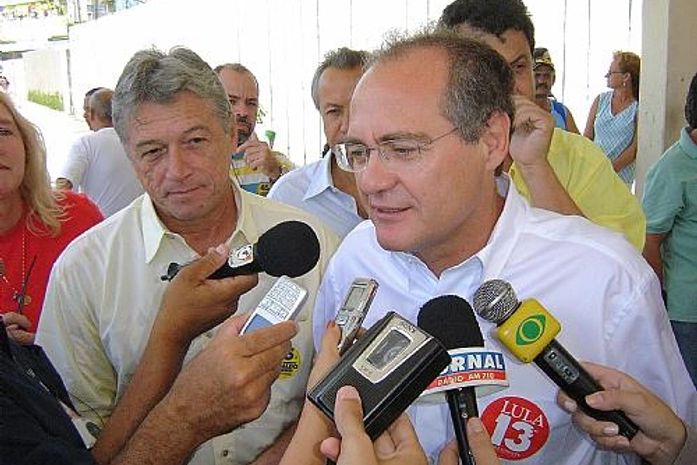 Renan Calheiros e Téo Vilela em 2006: longa data