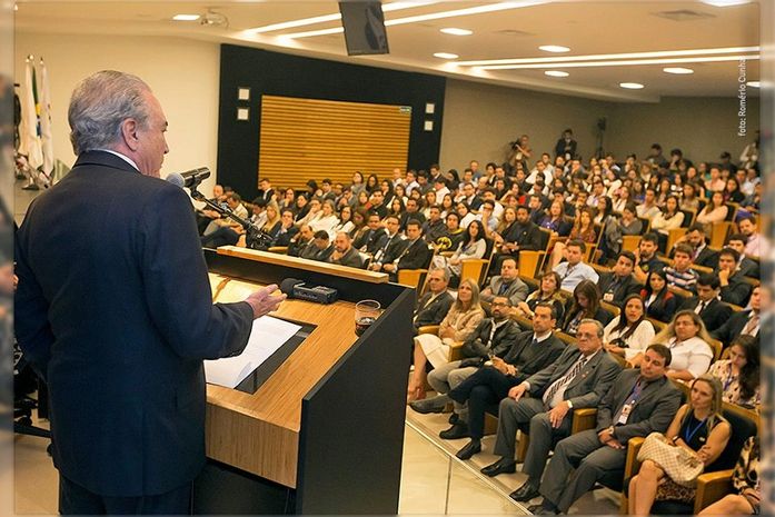 Temer, em palestra sobre governança e governabilidade
