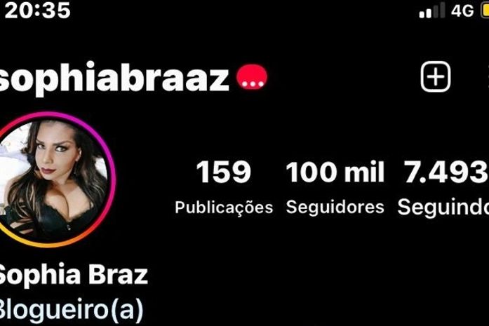 Uma parcela dos 100 MIL seguidor@s, que tenho no Instagram, agradeço ao blog raizesdaafrica- afirma a influencer digital, Sophia Braz