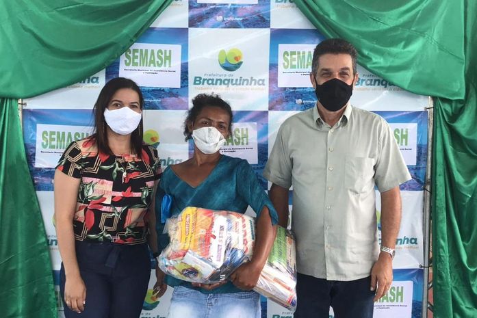 Assistência Social de Branquinha contempla 430 famílias com entrega de cestas