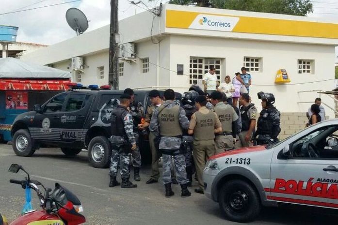 PM frustra tentativa de assalto na agência dos Correios em São Miguel dos Campos