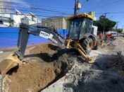 Rua Saldanha da Gama é interditada para manutenção em rede de drenagem