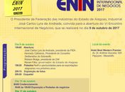 Em sua 6ª edição, Enin deve gerar mais de U$ 4,2 milhões em negócios
