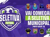 Seletiva para o Campeonato Municipal de Futsal acontece neste terça-feira, 25, em Porto Calvo