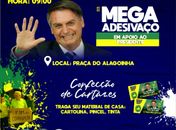 Bolsonaristas fazem mega adesivaço nesse Sábado, às 9h em Maceió, no Alagoinhas