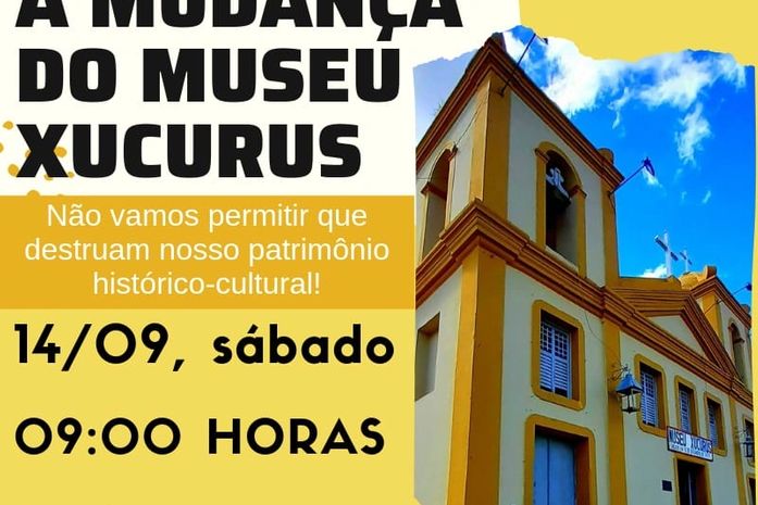 Indígenas e Conselho Municipal de Cultura fazem protesto contra mudança do Museu Xucurus em Palmeira