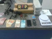 Material apreendido com o grupo 