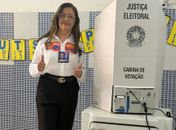 Dra. Eudócia vota em Ibateguara e fala em “mudança” para Alagoas