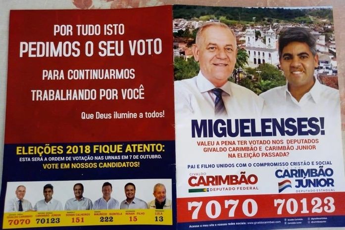 Material de campanha engana eleitores