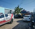 PMAL atua no combate a incêndio em residência e retira botijão de gás para evitar agravamento das chamas 

