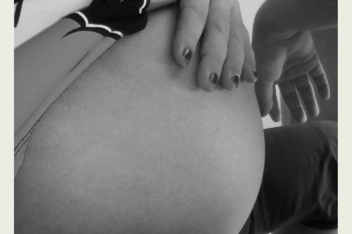 Já está chegando a hora do meninozinho ser parido para o mundo...