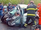 Corpos das três vítimas de acidente entre veículo de passeio e carro-forte são liberados