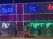 Painel de luzes na Ponta Verde