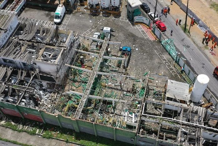Explosão é registrada em empresa de oxigênio em Fortaleza e deixa feridos