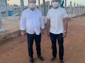 Luciano visita obras e agenda reunião com construtora da UPA
