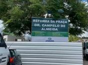 Prefeitura de Anadia inicia reforma da Praça Dr. Campelo de Almeida