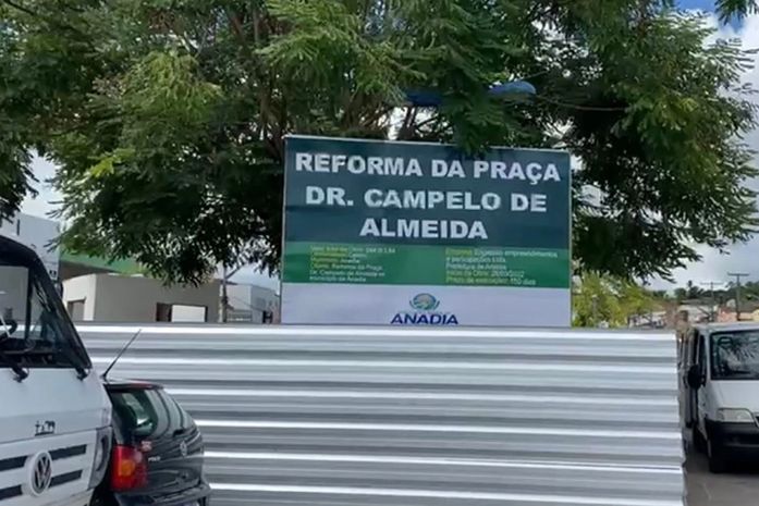 Prefeitura de Anadia inicia reforma da Praça Dr. Campelo de Almeida