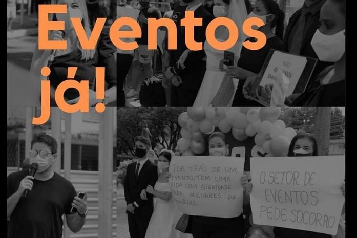 Fora do decreto, setor de eventos realiza mais um protesto e pede retorno das atividades; veja vídeo