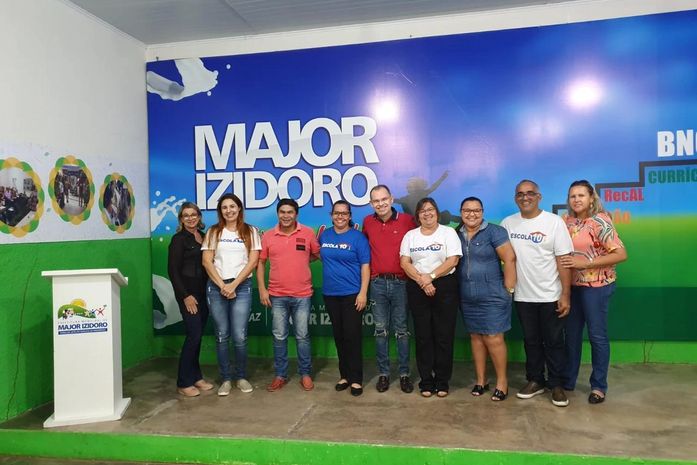 Secretaria de Educação de Major Isidoro recebeu a visita de técnicos do NEF. Núcleo de Formação Continuada