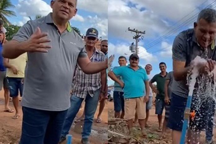 Fornecimento de água “para” dois dias após inauguração festiva em Feira Grande